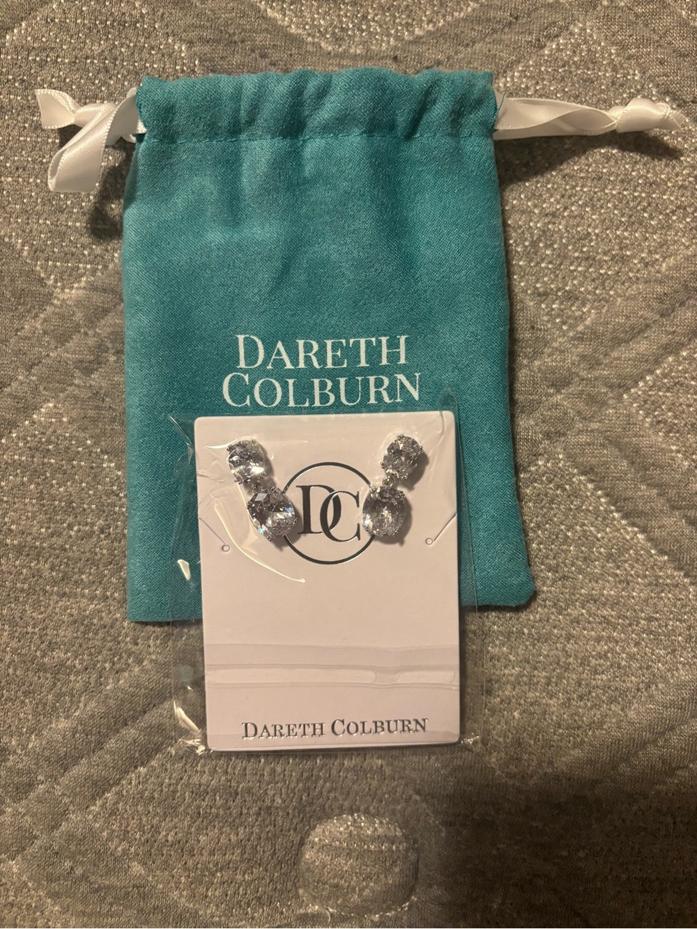 Dareth Colburn Rosina Earrings - Teal Pouch